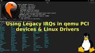 Using Legacy Interrupts in qemu PCI devices & Linux Drivers