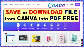 How to Save or Download File from Canva into PDF Free