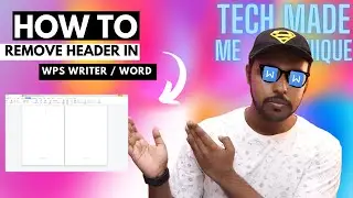 How to remove header in wps office writer | how to delete header in wps office writer