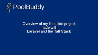 Overview of my last week working on my side project with Laravel