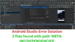 Android Studio Error Solution | 2 files found with path 'META-INF/DEPENDENCIES'.