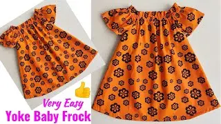 Very Easy Yoke Baby Frock cutting and stitching | baby Frock cutting and stitching