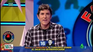 El asombro de Iñaki Urrutia al ver que Manel Fuentes le gana al Falla la pregunta - Zapeando