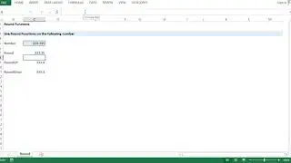 Round function in excel | Round down | Round off | Round up