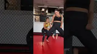 Luana Santos teaches me how to dance Brazilian music LOL #ufc #mma #ufc305