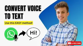 How to Convert Voice Message to Text in WhatsApp 2024 (USE THIS EASY FEATURE!)