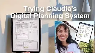 Trying Claudia Sulewski's iPad Planning Routine | + tips to make a planner in Procreate