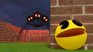 😧Pacman VS 😱Triple House Head