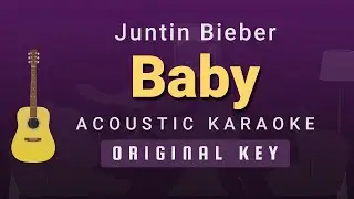 Baby - Justin Bieber (Acoustic Karaoke)