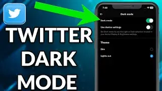 How To Turn On Twitter Dark Mode