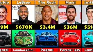 Male Celebrity Most Expensive Cars 🤑 $60,000 to $ 55,800,000