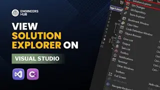 View solution explorer in Visual Studio