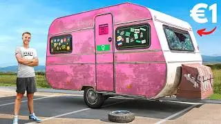 €1 Caravan Transformeren tot Luxe Caravan!