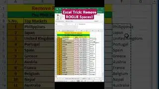 Excel Trick: Remove ROGUE Spaces!