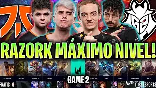 RAZORK EN SU MÁXIMO NIVEL CON FNATIC! | FNC vs G2 Game 2 FINAL LEC SEASON FINALS 2024 ESPAÑOL