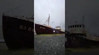 This abandoned ghost ship is a museum piece 😨🚢 Gardar BA 64 #shorts