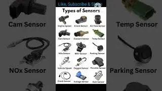 Types of Sensors, Sensors, Different types of sensors, sensor, temp sensor