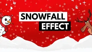 Create Snow Effect Background Animation on WordPress/Elementor Website | Elementor Cool Effects