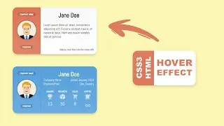 CSS Card Hover Effects - How to design Card using only HTML & CSS