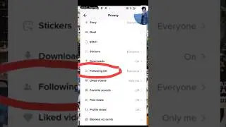 how to hide following list on tikTok | tikTok following list kaise hide Kari | #shorts #viralshorts