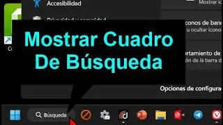 Cómo mostrar el cuadro de búsqueda en Windows 11 2024