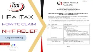 How to fill kra returns using p9 form and claim nhif relief in 2024 on itax-kra online portal