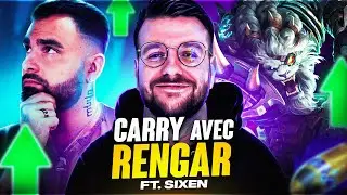 SIXEN nous apprend à CARRY avec RENGAR ! La  game est LEGENDAIRE ! (Ft @TvSixen)