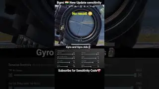 😱 BGMI Scope Setting 2x 3x 4x 6x 8x | New Best Sensitivity Settings | No Recoil #shorts #bgmi #viral