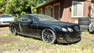 Building my Flooded Bentley Continental GT Supersports into a Budget Race Car!