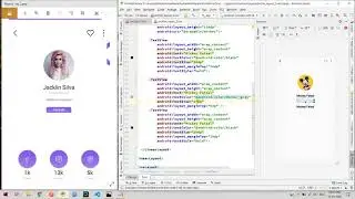 Create attractive profile layout in android studio