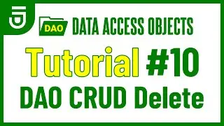 DAO Delete | DAO Tutorial for Beginners