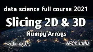 Advance slicing in python numpy | data science tutorial