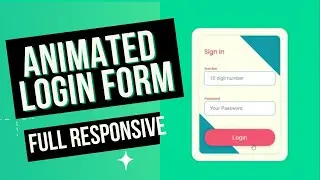 Responsive login form html css | Responsive Login Form | CSS Animation