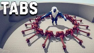 Гигант на Арене против стрелковых юнитов Totally Accurate Battle Simulator