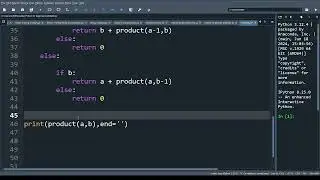 Joy of computing using python week 6 program1 | Recursive Function of finding product of two numbers