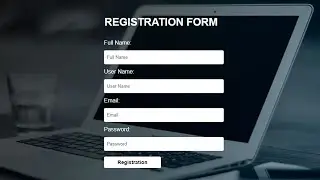 How to Create Simple Registration Form using only HTML and CSS || Sign up Page Design Tutorial