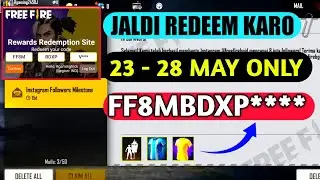Free fire today redeem code | 23 may today redeem code | today Jersey redeem code free fire