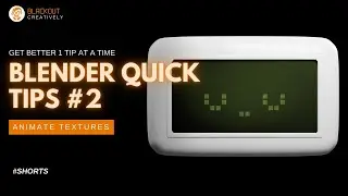 Blender Quick Tips No.2 | Animate Textures in Blender