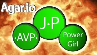 Agar.io - Watching J·P, ·AVP·, and PowerGirl do a turnaround?