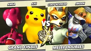 GOML X GRAND FINALS - Axe & aMSa Vs. Cody Schwab & Jmook - Smash Melee - SSBM