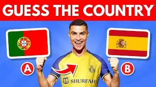 Guess the Country of the Football Player ⚽ | Football Quiz 2024