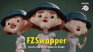 Easily Create and Animate Stop Motion Mouth Sets with FZSwapper for Blender