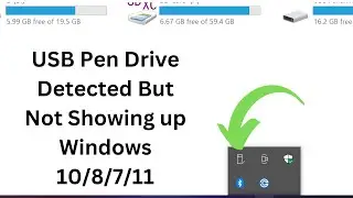 ✅ENGLISH - USB Pen Drive Detected But Not Showing up - Windows 10/8/7/11 [2023]