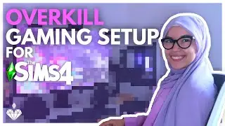 My OVERKILL Sims 4 Gaming & Editing Setup Tour | 1K Thank YOU 💜