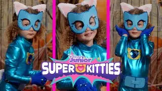 SuperKitties Bitsy Halloween Costume 🎃🐱 | DIY Halloween Cat Costume | @disneyjunior