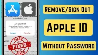 How to Remove Apple ID without Password iOS 16 / 17 | Sign Out Apple ID without Password