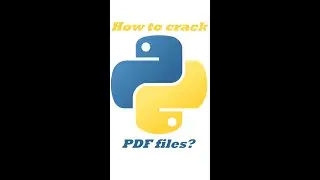 How to crack PDF files with Python? 