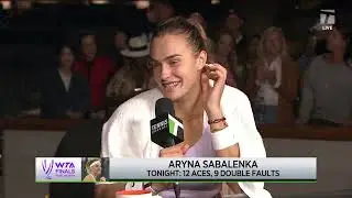 Aryna Sabalenka: 2022 WTA Finals Semifinal Win Interview