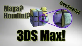 How to Create a Fluffy Rubik's Cube in thinkingParticles | 3ds Max Tutorial