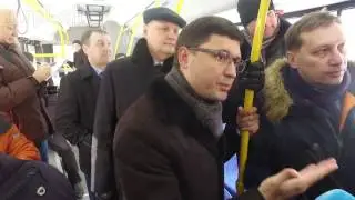 Презентация новых автобусов в Мариуполе